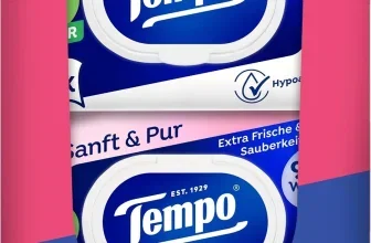Tempo Sanft & Pur Mehrfachpackung mit 16 Einheiten und 42 Tüchern pro Packung