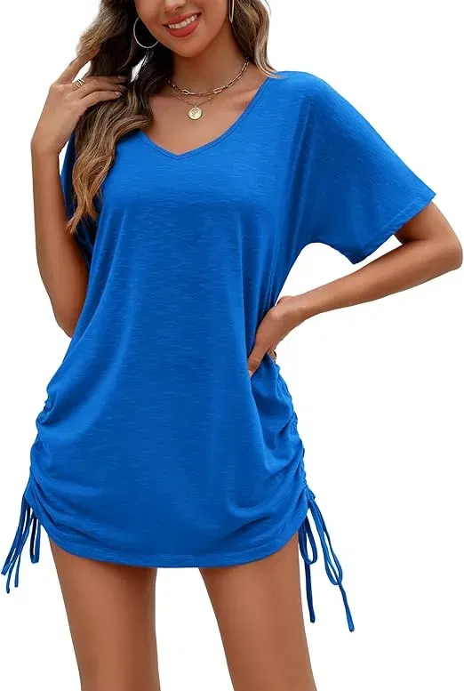 AI’MAGE Damen Strandkleid Sommer Strandtunika (4 Farben, Gr. S bis XXL) für 12,15 € inkl. Prime-Versand (statt 26,99 €)