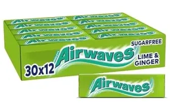 Airwaves Lime & Ginger Zuckerfreie Kaugummi 30er Pack (30×12 Dragees) ab 13,76 € inkl. Prime-Versand