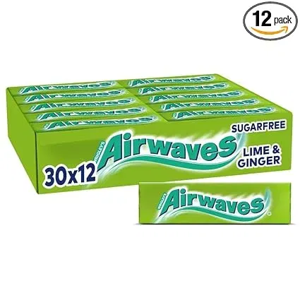 Airwaves Lime & Ginger Zuckerfreie Kaugummi 30er Pack (30×12 Dragees) ab 13,76 € inkl. Prime-Versand