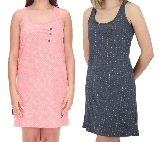 Alife And Kickin CamyAK B Damen Mini-Kleid (Gr. XS bis XL Navy oder Rosa) für 10,99 € inkl. Versand (statt 28,49 €)