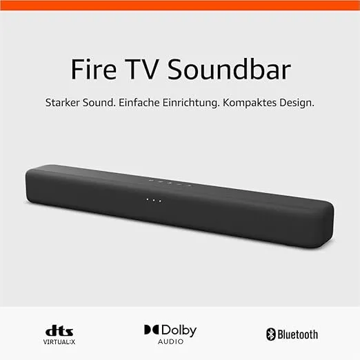 Amazon Fire TV Soundbar 2.0-Lautsprecher mit DTS Virtual:X und Dolby Audio sowie Bluetooth-Unterstützung für 99,99 € inkl. Versand (statt 139,99 €)