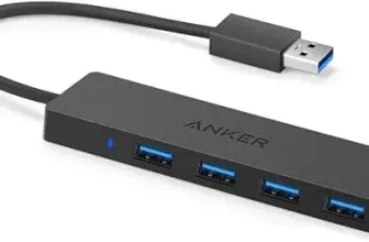 Anker 4-Port USB 3.0 Ultra Flacher Datenhub für 6,99 € inkl. Prime-Versand