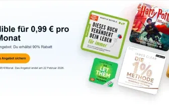 Schnäppchen, Deals und Rabattcodes des Tages - Audible 3 Monate für je 0,99 €/Monat