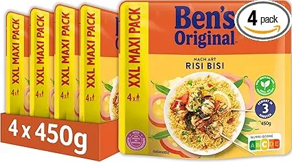 BEN’S ORIGINAL Express Reis XXL Risi Bisi (4x450g Maxi Packung) ab 8,93 € inkl. Prime-Versand (statt 20,37 €)