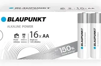 BLAUPUNKT AA Alkalibatterien LR6BPO16CB (Packung mit 16) ab 3,99 € inkl. Prime-Versand (statt 8,50 €)
