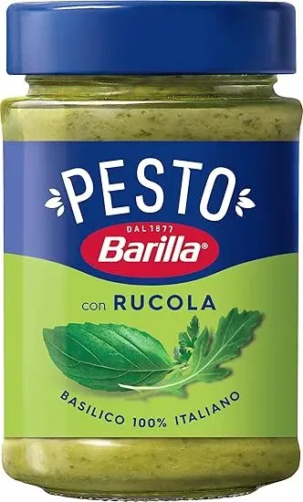 Barilla grünes Pesto Basilico e Rucola 190g (Gewöhnlich versandfertig in 1 bis 2 Monaten) für 1,79 € inkl. Prime-Versand (statt 3,49 €)