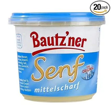 Bautz’ner Senf Mittelscharf (20×200 ml) für 8,84 € inkl. Prime-Versand (statt 11,80 €)