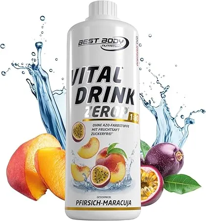 Best Body Nutrition Vital Drink ZEROP® – Pfirsich-Maracuja (1:80 ergibt 80 Liter Fertiggetränk 1000 ml) ab 9,45 € inkl. Prime-Versand (statt 15,59 €)