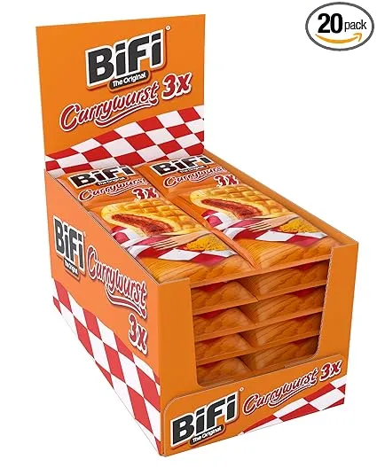 BiFi Currywurst 20er Pack (20x60g) ab 19,77 € inkl. Prime-Versand