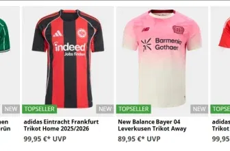 15% Extra Rabatt auf Bundesliga-Trikots 2025/26 bei kicker