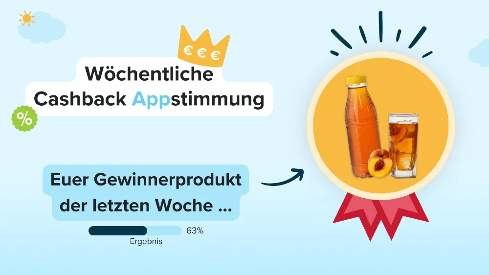 marktguru: 0,40 € Cashback auf Eistee Pfirsich
