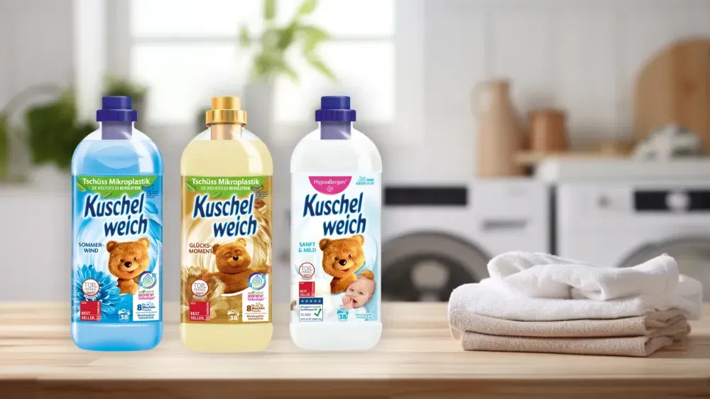 marktguru: 0,60 € Cashback auf Kuschelweich Weichspüler (effektiv nur noch heute für 0,89 € bei Netto Marken-Discount)