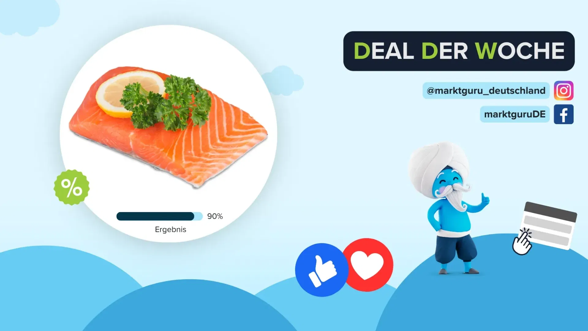marktguru: 0,60 € Cashback auf Lachsfilet (effektiv 1,39 € für 100g bei REWE)