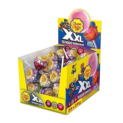 Chupa Chups XXL Big Bubble Kaugummi-Lutscher Display (25x29g) ab 9,77 € inkl. Prime-Versand (statt 15,00 €)