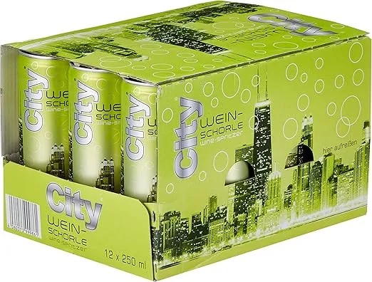 City Weinschorle Weiß (12 x 0.25l) ab 8,99 € inkl. Prime-Versand zzgl. Pfand (statt 11,88 €)