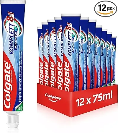 Colgate Zahnpasta Komplett Extra Frisch 8in1 (12x75ml) für 13,21 € inkl. Prime-Versand (statt 17,88 €)