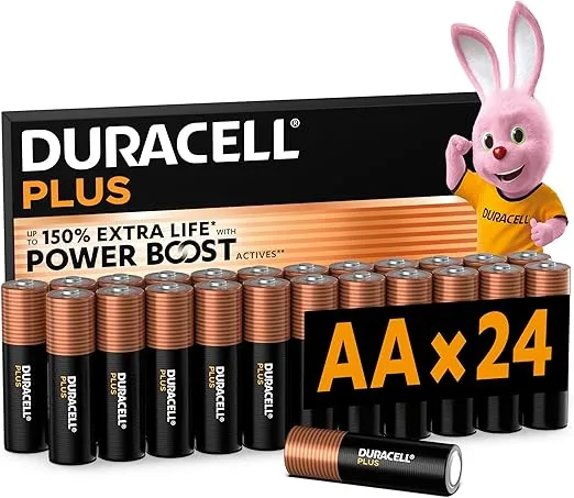 DURACELL Plus AA-Batterien (24er-Pack) – Alkaline-Batterien 15 V – Bis zu 150 % längere Lebensdauer mit POWER BOOST für 15,95 € inkl. Prime-Versand (statt 25,69 €)