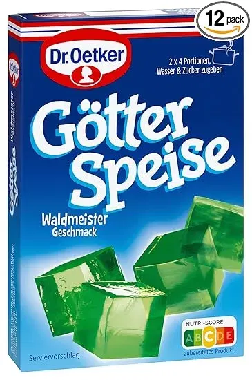 Dr. Oetker Götterspeise zum Kochen Waldmeister-Geschmack (12x252g) für 11,88 € inkl. Prime-Versand (statt 17,88 €)