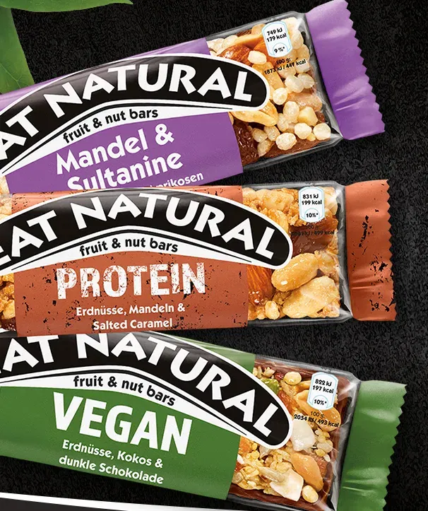 Eat Natural Riegel gratis testen – dank Geld-zurück-Aktion vom 07.07. bis 17.08.2025