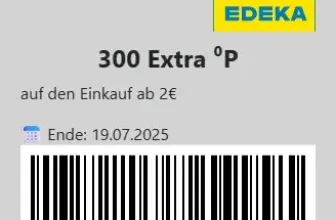 Payback Edeka: 300 Extrapunkte ab 2€ Einkaufswert