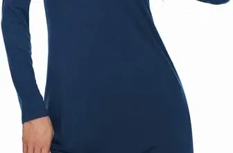 Ekouaer Damen Langarm Nachthemd (6 Farben, Gr. S bis XXL) für 14,99 € inkl. Prime-Versand (statt 24,99 €)