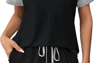 Ekouaer Damen Sommer Schlafanzug (7 Farben, Gr. S bis XXL) für 14,99 € inkl. Prime-Versand
