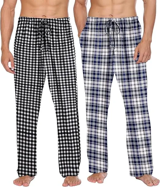 Ekouaer Herren Pyjamahose 2er Pack (6 Farben, Gr. S bis XXL) für 19,79 € inkl. Prime-Versand (statt 32,99 €)