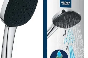 GROHE Vitalio 110 Duschkopf wassersparend 6l pro Min eckig chrom 2639710E für 12,65 € inkl. Prime-Versand (statt 18,99 €)