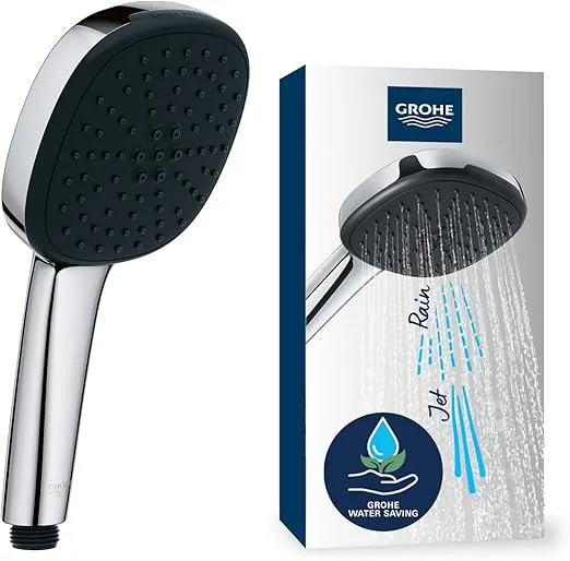 GROHE Vitalio 110 Duschkopf wassersparend 6l pro Min eckig chrom 2639710E für 12,65 € inkl. Prime-Versand (statt 18,99 €)