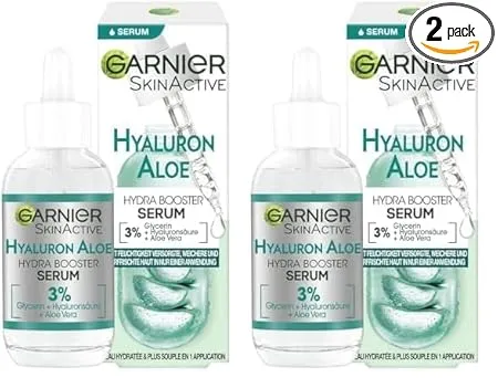 Garnier Feuchtigkeitsspendendes Serum Mit beruhigender Aloe Vera und Hyaluronsäure Skin Active 30 ml (Packung mit 2) für 15,98 € inkl. Prime-Versand (statt 19,98 €)