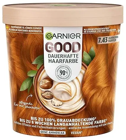 Garnier GOOD Dauerhafte Haarfarbe 7.43 Kurkuma Kupfer ab 4,27 € inkl. Prime-Versand (statt 8,99 €)