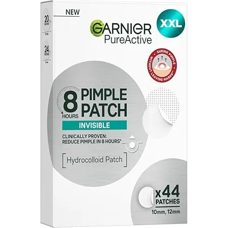 Garnier Hautklar 8H Pimple Patches aus Hydrokolloid mildert Pickel Sichtbarkeit in 8 Stunden XXL Pack mit 44 Patches für 8,49 € inkl. Prime-Versand (statt 11,99 €)