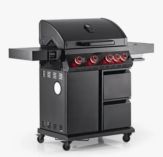 LANDMANN Gasgrill Cool Black 4.1 maxX – Hochleistungsgrill mit 800 °C maxX-Zone für für 314,90€ inkl. Versand