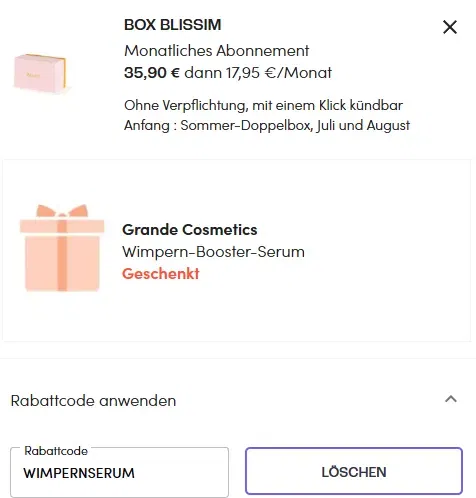 Schnäppchen, Deals Und Rabattcodes Des Tages - Sommergeschenk Wimpernserum Grande Cosmetics
