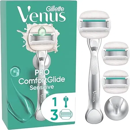 Gillette Venus Pro ComfortGlide Sensitive (3 Ersatzklingen) ab 7,10 € inkl. Prime-Versand (statt 11,99 €)