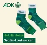 Schnäppchen, Deals und Rabattcodes des Tages - Gratis AOK Laufsocken