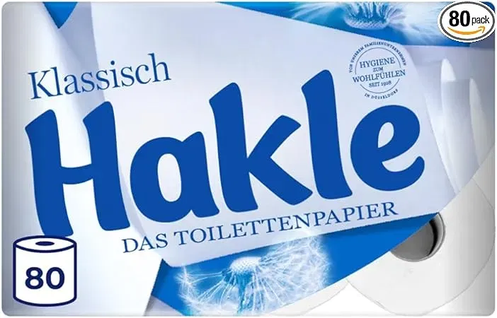 Hakle Klassisch Toilettenpapier (80 Rollen 3-Lagig) ab 27,54 € inkl. Prime-Versand (statt 39,00 €)