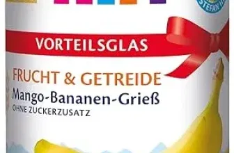 HiPP Bio Frucht & Getreide Mango-Bananen-Grieß 6er Pack (6x250g) ab 2,85 € inkl. Prime-Versand