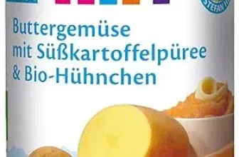 HiPP Buttergemüse mit Süßkartoffelpüree und Bio-Hühnchen 6er Pack (6x250g) ab 6,43 € inkl. Prime-Versand