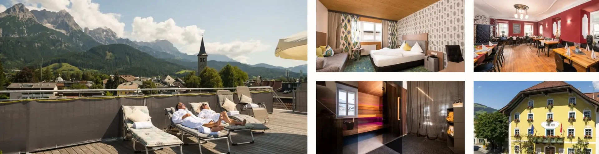 Hotel Die Hindenburg, Salzburger Land ab 398  € für 2 Personen – 2 Nächte inklusive Halbpension, Wellness & Sauna
