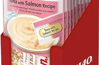 INABA Churu Puree Katzenleckerlis Creamy Snacks Thunfisch & Lachs (56 g (12er Pack)) für 16,10 € inkl. Prime-Versand (statt 23,85 €)