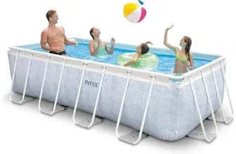 Intex 4m x 2m x 1m Chevron Prism Rectangular Pool Set Set-up Size: 4.00m x 2.00m x 1.00m (26780GN) für 359,99 € inkl. Versand (statt 455,00 €)