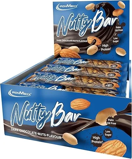Schnäppchen, Deals Und Rabattcodes Des Tages - Ironmaxx Nutty Bar - Dark Chocolate Nuts 12X40G Riegel