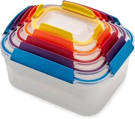 Joseph Joseph Nest Lock 5 Stück Kunststoff Küche Lebensmittel Lagerung aufbewahrungsbox mit Deckel auslaufsicher luftdicht platzsparend BPA frei- Multicolour für 22,99 € inkl. Prime-Versand (statt 35,99 €)