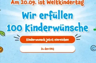 Gratis Kinder Schokolade zum Weltkindertag - Kindertag 2025 in Deutschland