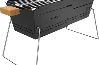 Knister Mobiler Holzkohle-Grill Ideal Als Camping Grill & Feuerschale Für 2-6 Personen Schwarz für 47,99 € inkl. Versand (statt 69,99 €)