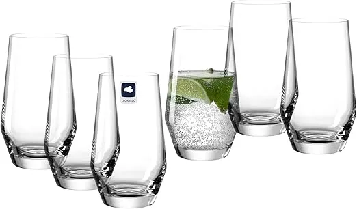 LEONARDO HOME Trinkglaeser PUCCINI 6er Set • Zeitlose Wasserglaeser 365 ml • Spuelmaschinenfest Langlebig • Kratzfeste Glaeser fuer Zuhause Restaurants Partys • Saft Glas Puccini • 069558 Schnäppchen, Deals Und Rabattcodes Des Tages - Leonardo Home Trinkgläser Puccini 6Er Set