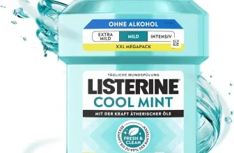 Listerine Cool Mint Mild alkoholfreie Mundspülung mit 1.000 ml