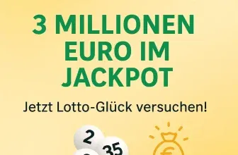Lotto24 Neukunden: 3 Felder 6aus49 für 1 € (statt 4,70 €) | aktuell 3 Millionen Euro im Jackpot